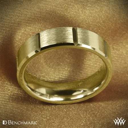 Benchmark Chambered Satin Wedding Ring